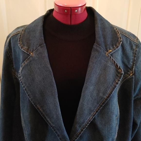Gloria Vanderbilt Jean Jacket 2X - Picture 5 of 7
